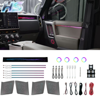 Éclairage intérieur et d'ambiance automobile : Lumières LED d'ambiance façonnées pour vitres de voiture, 64 couleurs, pour toit de voiture RHD Chery ICAR V23 2025