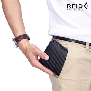 Custom Real Leather RFID <b>Card</b> <b>Holder</b> <b>Wallet</b> for Men Soft Genuine Leather Travel Credit <b>Card</b> <b>Wallet</b> - Product Image 3