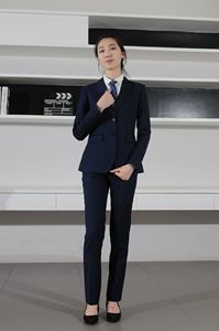 Nuevo Uniforme Elegante de Azafata de Aerolínea Negro para Mujer, 100% Algodón, Traje Casual Sexy - Product Image 4