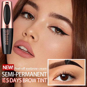 Maquillage des sourcils longue tenue, waterproof, teinte naturelle pour sourcils 10ml, trois tons brun, gel tatouage peel-off hautement pigmenté - Product Image 3