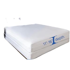 Kraliçe yatak koruyucu-fermuarlı Bedbug su geçirmez yatak örtüsü, Premium kalite hipoalerjenik yatak <span class=keywords><strong>Encasement</strong></span> beyaz - Product Image 1