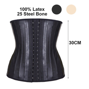 100% Latex Waist Trainer 25 Steel Bone Women Binders <b>Shapers</b> Corset Colombian Belts Modeg Strap Body <b>Shaper</b> Slimming Belt - Product Image 3