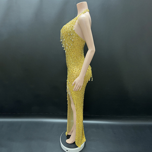 Novance Y4545 Dropshipping Plus Size Damesjurken Elegante Glamoureuze Kristallen Jurk Luxe Rekbare Galajurken Voor Club - Product Image 2