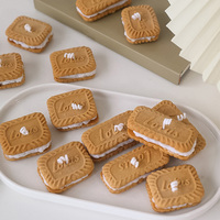 Bougie parfumée de luxe unique avec design de biscuit et boîtes cadeaux individuelles, bougies originales relaxantes pour une décoration intérieure chaleureuse