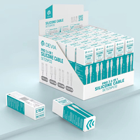 Devia Vente en Gros Blanc 25pcs Set Pro3 4 en 1 Silicone Liquide Type c Données Téléphone Mobile Téléphone Câble de Charge Rapide