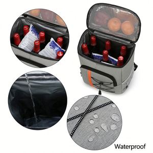 Sac à dos isotherme souple et imperméable pour pique-nique, grand compartiment alimentaire, idéal pour les voyages et les activités de plein air - Product Image 3