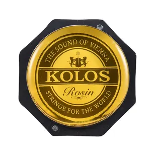 High-Class Low Dust Yellow Rosin Colophony Transparent Rounded Universal Rosin for Bowed String Musical Instrument Violin Viola
