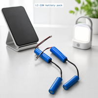 Batterie Li-Ion 7.4V 3500mAh 18650, pack de batteries 2S1P, module de batterie câblé pour applications électroniques portables