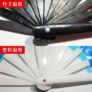 Éventails pliants personnalisés en tissu et plastique écologique avec logo peint, artisanat en plastique, collection 2025 - Product Image 4