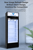 Réfrigérateur vertical sans givre de haute qualité avec vitrine, refroidisseur de boissons à triple couche de verre trempé pour boissons et bières