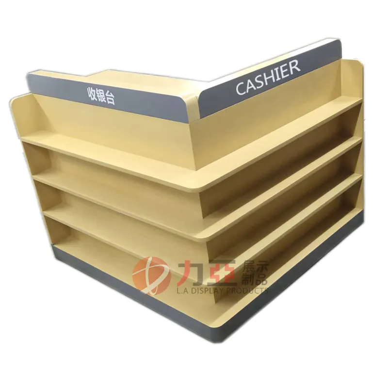 Factory professional made retail checkout counters service counter wooden counters