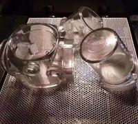 Composants de coque médicale de grande taille en plastique ABS PMMA, services de prototypage rapide et d'usinage CNC, précision de 0,05-0,1 mm