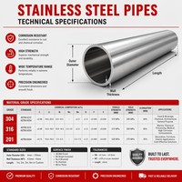 Tube en acier inoxydable de haute qualité pour la décoration de garde-corps, de clôtures et de portails, résistant à l'eau pour l'extérieur