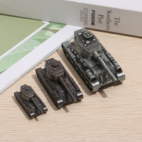 Modèle de char en alliage de zinc 3D, détail exquis, artisanat métallique, ornement de bureau, décoration de bibliothèque, figurine personnalisée en usine, vente en gros