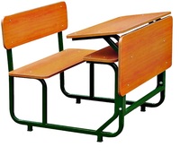 Ensemble bureau et chaise double moderne en métal de haute qualité Atosun pour deux étudiants, idéal pour l'école, l'entrepôt, le bureau à domicile et l'hôtel