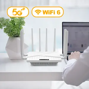 Beliebtestes SUNCOMM SE05 Pro 4G 5G SIM-Router WiFi 6 drahtloses Doppelband X62 unbegrenzte externe Antenne Gigabit-WiFi-Router