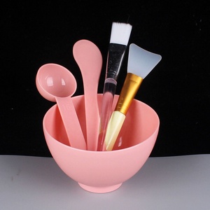 Herramientas de Spa, Tazón Flexible para Mezclar Mascarillas, Herramientas de Belleza, Tazón para Mezclar Mascarillas Faciales para Salón de Belleza, 5 en 1, Tazón de Plástico para Mascarillas Faciales DIY - Product Image 5