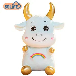 Giocattolo di peluche personalizzato simpatico simpatico peluche personalizzato peluche peluche per mascotte cinese del nuovo anno