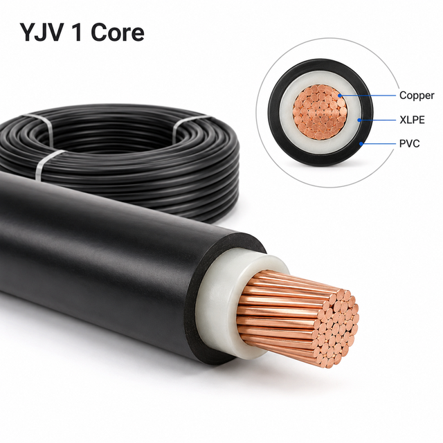 YJV 1core LSZH Power Cable YJV YJV22 Low Smoke Zero Halogen Heat Resistant XLPE Insulated PVC Sheathed