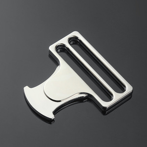 Hebilla metálica ajustable de 50mm de diámetro interior para mochila, accesorios de equipaje, aleación de metal plateado, negro, color bronce, primavera 2022 - Product Image 2