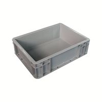 Récipient à plateau multi-usages Euro Logistics 600x400mm Boîte de retournement en plastique utilisée dans les caisses en plastique des usines de volaille et de viande