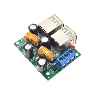 Módulo Convertidor de Voltaje Reductor de 4 Puertos USB, Módulo de Placa Convertidora de CC de 12V 24V 40V <span class=keywords><strong>a</strong></span> 5V 5A para Equipos de Coche, Teléfono, <span class=keywords><strong>MP3</strong></span>/<span class=keywords><strong>MP4</strong></span> - Product Image 4