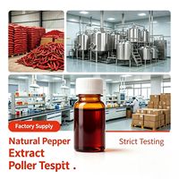 Extrait liquide d'oléorésine de capsicum à prix compétitif et rentable, extrait végétal de capsaïcine pour l'industrie de transformation alimentaire à grande échelle