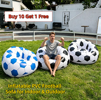 Canapé gonflable moderne en PVC imperméable 2026 pour jardin, mobilier d'extérieur, idéal pour hôtels et fêtes à la piscine