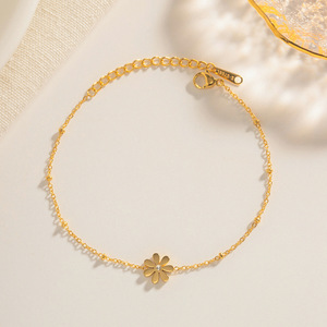 Xinglu OEM Bracciali retrò placcati oro 18K con liriche, in acciaio inossidabile inossidabile, certificati da terze parti, alla moda, unisex - Product Image 3