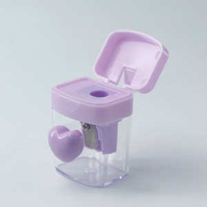 Bonvada Standard Cartoon Four-<b>Color</b> Heart-Shaped Spiral Single Hole Transparent Tape Cover <b>Pencil</b> Sharpener Made China for - Product Image 2