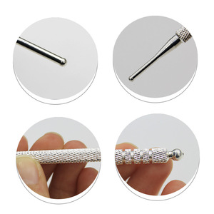 Spedizione gratuita in acciaio inox elastico orecchio sonda Acupoint orecchio agopuntura penna per massaggio orecchio - Product Image 4