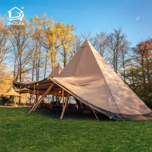 Freiluft-Camping indisches Teee-Zelt für Erwachsene Party riesiges Teee heißes kegelförmiges Teee-Zelt Hochzeit