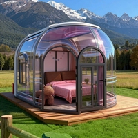 Vente Flash : Dôme Transparent Moderne Préfabriqué pour Hôtel et Glamping en Plein Air – Maison Bulle Anti-UV pour Complexes Balnéaires