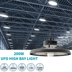LED High Bay Light 100w 150w 200w 240w CCT & Wattage With Motion Sensor IP65 UFO High Bay Light