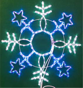 Ngoài Trời Không Thấm Nước LED Khung Thép Bông Tuyết 79*90 Cm 14 + 2M Giáng Sinh Xmas Kỳ Nghỉ Motif Con Số Sợi Dây Thừng Đèn - Product Image 5