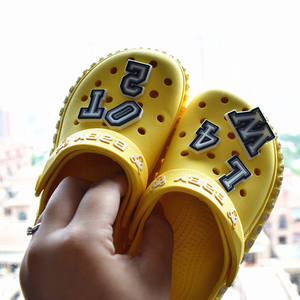 字母和数字鞋护身符PVC鞋护身符Clog鞋腕带手链DIY项目，0-9 # 数字 - Product Image 5