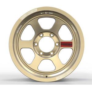 Ruedas de Aleación de Aluminio Forjado, Mecanizadas por CNC, Seis Radios, Color Champán Mate, 17x8.5 ET-10 6x139.7 CB 106.1, Personalizadas Speedmega - Product Image 2