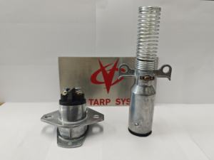 Conector de Enchufe y Enclavillador de Remolque de Alta Resistencia de 2 Vías, Carcasa de Aleación de Zinc <span class=keywords><strong>con</strong></span> Protector de Resorte <span class=keywords><strong>para</strong></span> Sistemas de Lonas de Camión - Product Image 4