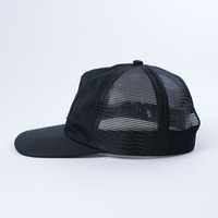 Vente en gros de chapeaux de camionneur 5 panneaux non structurés à profil bas Casquette de baseball tissée Logo personnalisé