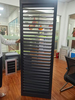 Fenêtres à persiennes horizontales en alliage d'aluminium au design moderne pour une utilisation extérieure, ventilation et protection contre les intempéries