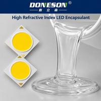 Silicone phénylique à indice de réfraction élevé pour l'encapsulation de puces LED, haute transparence, stabilité thermique, faible contrainte, anti-jaunissement