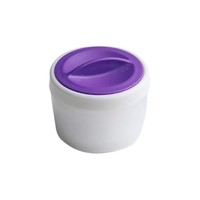 Plastik Weiß-Lila Runde 40g Kuchendekorations-Fondant-Puderquaste Set Antihaft Umweltfreundliches Werkzeug für Zuckerkunst und Gumpaste