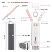Earbud Kit Alat Pena Pembersih untuk Airpods Headphone Cleaner Pen Brush 7 In 1 Kit Pembersih Keyboard Ponsel untuk Apple Airpods Pro