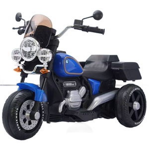 Children Electric Motorcycle Battery Powered Rechargeable Remote Control Dual Drive Toy For Kids 2-4 Years Blue - Product Image 5