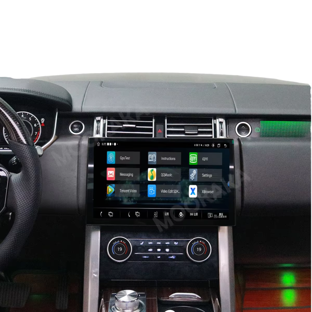 MOOKAKA 13,3 дюймов Carplay для Land Rover представительский 2013-2017 Android GPS Автомобильный мультимедийный Радио стерео приемник Головной блок