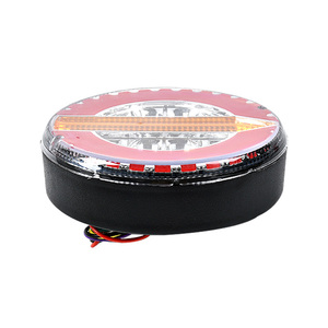 Luces traseras LED redondas para remolque, luces LED para freno de parada, señal de giro, lámpara de marcha atrás, luz trasera, OEM, remolque, camión, COB, <span class=keywords><strong>PC</strong></span> + carcasa de aluminio - Product Image 3
