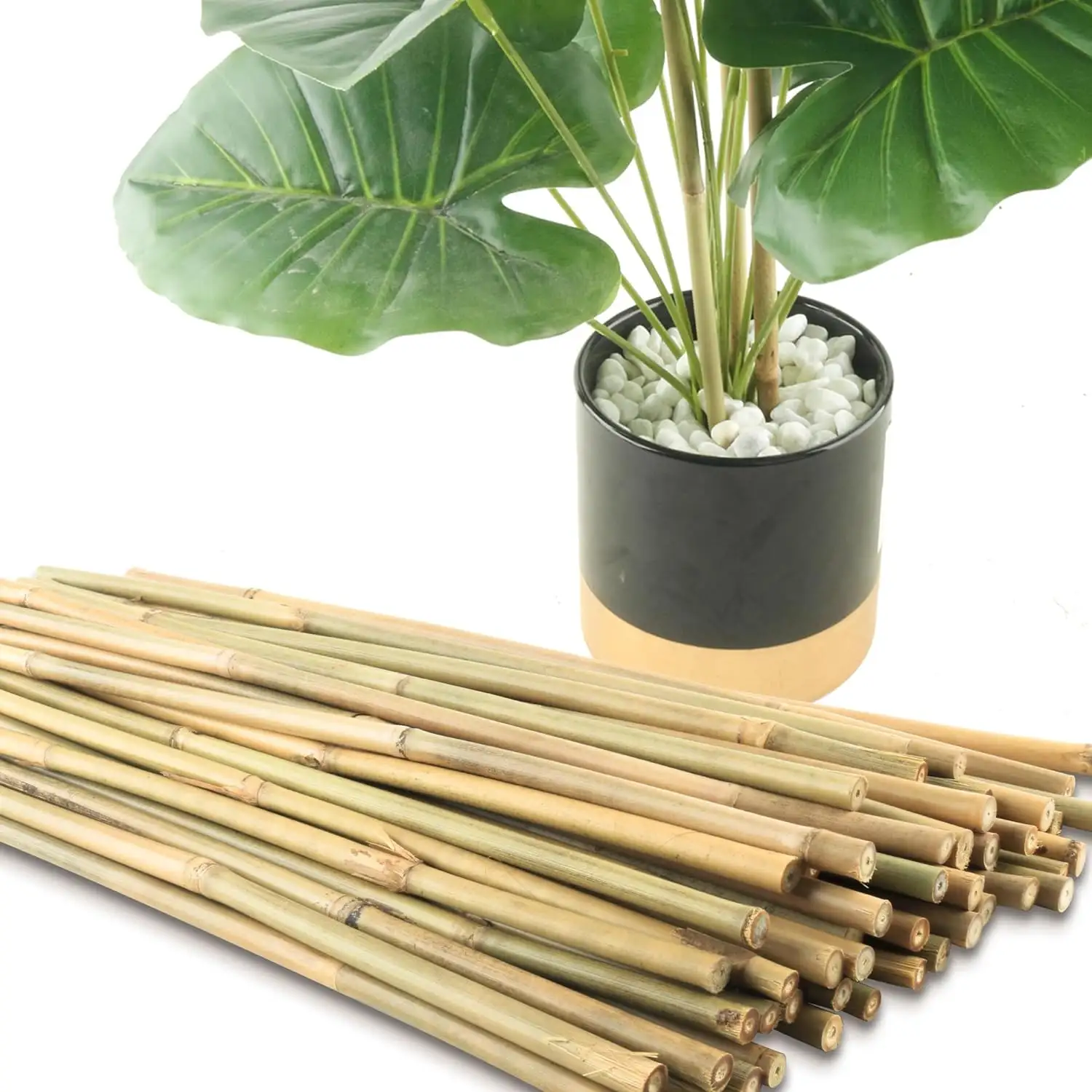 Fabrika toptan ucuz fiyat doğal yapay bambu direk destek elma ağacı