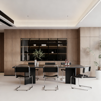 Meuble de bar de salon moderne personnalisé BOSNiE, buffet de rangement avec 5+ tiroirs, meubles en bois écologiques de luxe pour usage hôtelier