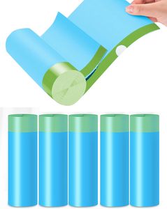 ถุงขยะ PE แบบมีเชือกผูก ไม่ทำให้ตาเป็นน้ำ ใช้แล้วทิ้งและรีไซเคิลได้ ไม่มีกลิ่น ปรับแต่งขนาดและพิมพ์ลายได้ ใช้งานได้หลากหลายสำหรับใช้ในบ้าน - Product Image 1