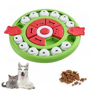 ของเล่นพลาสติกสำหรับสัตว์เลี้ยงแบบฝึกสมอง ช่วยให้กินช้าลง พร้อมเสียงบีบ สำหรับสุนัขและแมว ขายดี - Product Image 3
